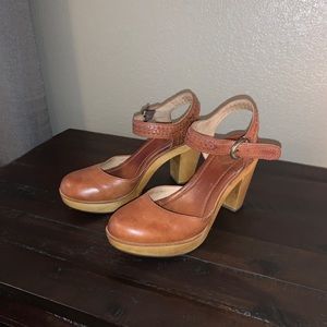 Frye Jessie Bohemian Wood Clog size 7.5